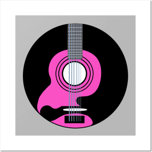 Acoustic fantasy guitar Posters and Art